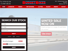 Tablet Screenshot of budgetbikesuk.co.uk